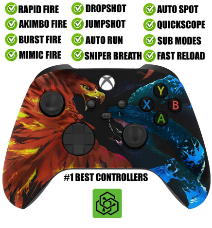 Fire vs Ice Silent Modz Rapid Fire Modded Controller for Xbox One Series X S