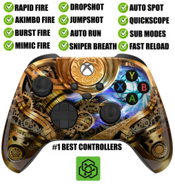 Steam Punk Silent Modz Rapid Fire Modded Controller for Xbox Series X S
