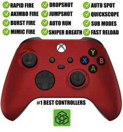 Vampire Red Silent Modz Rapid Fire Modded Controller for Xbox Series X S