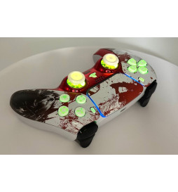 Blood Zombie Silent Modz LED Light-Up Buttons Wireless Custom Controller for PS5