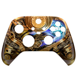 Steampunk Glossy Shine Faceplate Shell Case For Xbox Series X/S Controller