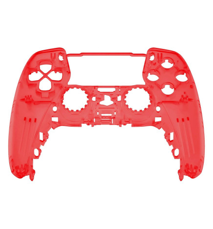 Candy Clear Red Faceplate Shell Case for PlayStation 5 for PS5 Controller