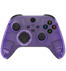 Candy Clear Purple Color Faceplate Shell Case For Xbox Series X/S Controller