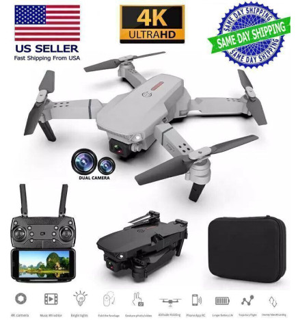 E88 Pro Drone WIFI Toy Quadcopter Foldable HD 4K Ultra Wide Angle Dual Camera RC