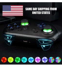 Multi Color LED RGB Light Up Kit For Nintendo Switch Pro Controller Easy Install