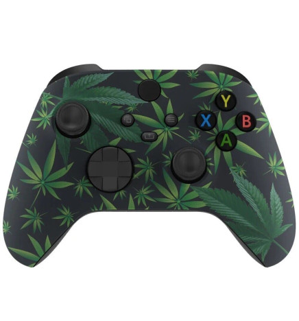 Custom Soft Touch Weed Leaf Wireless Controller Compatible with Xbox Series X S