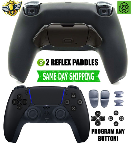 New Black Pro Two Competition Reflex Paddles Silent Modz Controller for PS5 OEM