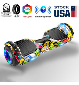 Stickerbomb Self Balancing Electric Scooter Board 6.5 Bluetooth UL2272 Certified