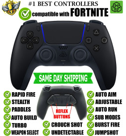 Pro Modded Controller for Fortnite Silent Modz Rapid Fire Remap Paddles for PS5