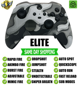 White Camo Elite Series 2 Rapid Fire Modded Controller for Xbox Series X/S PC