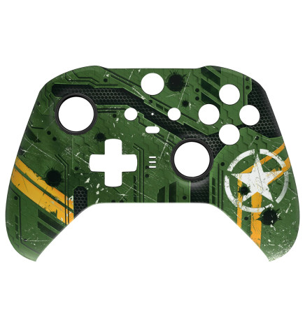 Soft Touch Army Mecha Front Shell compatible with Xbox Elite Series 2 Controller