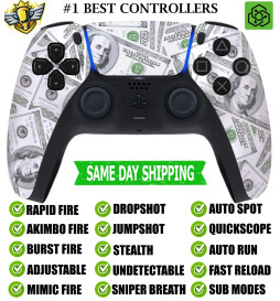 Soft Touch Big Money Silent Modz Rapid Fire Wireless Modded Controller for PS5