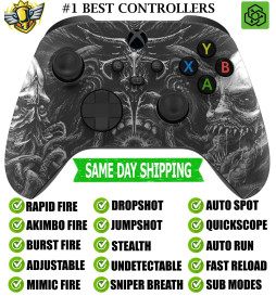 Zombies Silent Modz Rapid Fire Modded Controller for Xbox Series X/S, One, PC