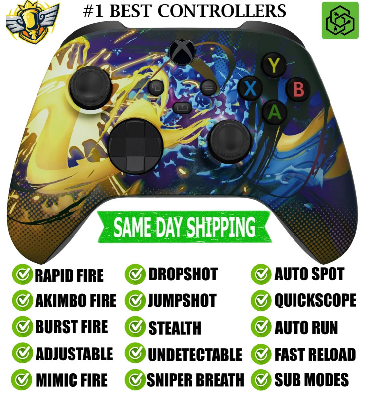 Splattering Fight Silent Modz Rapid Fire Modded Controller for Xbox Series X/S