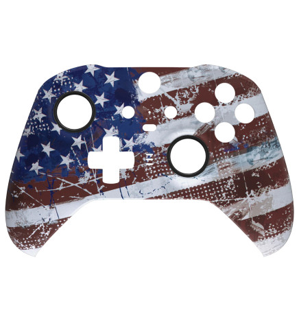 Soft Touch USA Flag Front Shell compatible for Xbox Elite Series 2 Controller