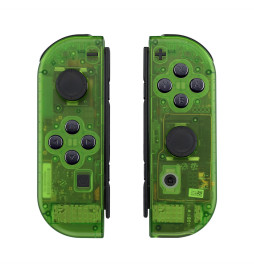Clear Green Matte Finish Front + Back Shells for Nintendo Switch Joycon & OLED