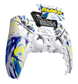 Glossy Street Graffiti Faceplate Shell Case compatible with PS5 Controller
