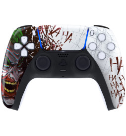 Glossy Clown HAHAHA Faceplate Front Shell Case compatible with PS5 Controller