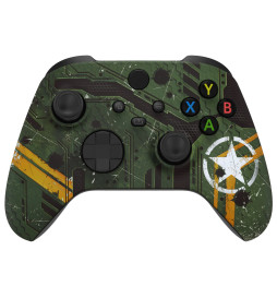 Army Mecha Soft Touch Faceplate Shell Case For Xbox Series X/S Controller