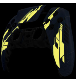 Glow in the Dark Mecha Pro V4 Modded+4 Paddles Silent Modz Controller for PS5