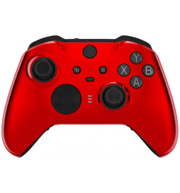 Glossy Chrome Red Front Shell compatible with Xbox Elite Series 2 Controller