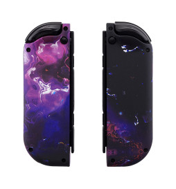 Soft Touch Surreal Lava Front + Back Shells for Nintendo Switch Joycon & OLED