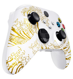 Golden Wave Soft Touch Faceplate Shell Case For Xbox Series X/S Controller