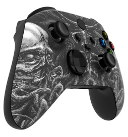 Zombies Black Soft Touch Faceplate Shell Case For Xbox Series X/S Controller