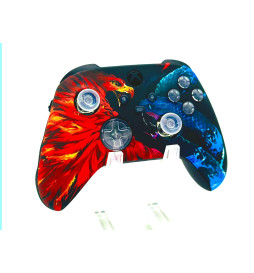 Custom Fire & Ice Original Wireless LED Modded Controller for Xbox Series X S