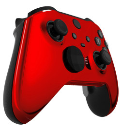 Glossy Chrome Red Front Shell compatible with Xbox Elite Series 2 Controller