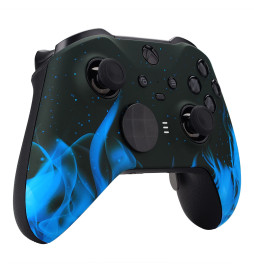 Soft Touch Blue Flame Front Shell compatible with Xbox Elite Series 2 Controller