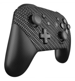 Soft Touch Carbon Fiber Front + Back Shells for Nintendo Switch Pro Controller