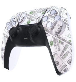Soft Touch Big Money Faceplate Front Shell Case compatible with PS5 Controller