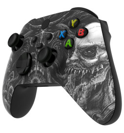 Zombies Black Soft Touch Faceplate Shell Case For Xbox Series X/S Controller