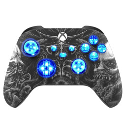 Zombies Silent Modz LED Controller Trigger Stop Grips for Xbox Series XS One PC