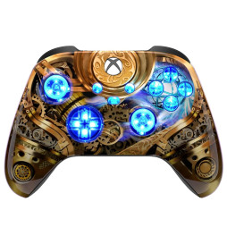Steam Punk Silent Modz LED Controller Trigger Stop Grips for Xbox Series XS One