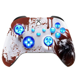 Blood Zombie Silent Modz LED Controller Trigger Stop Grips for Xbox Series XS