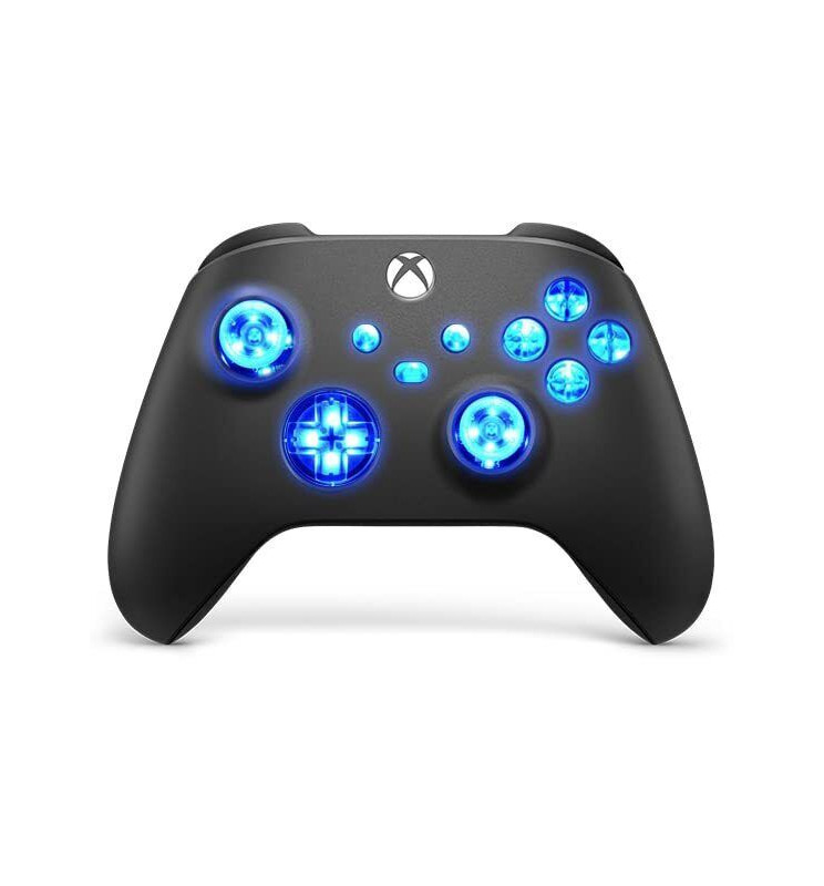 Black Silent Modz LED Controller Trigger Stop Grips for Xbox Series XS One PC