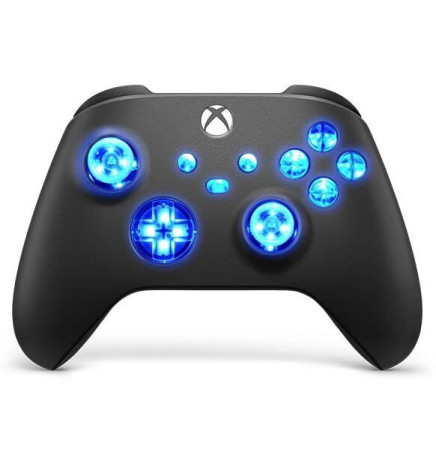 Black Silent Modz LED Controller Trigger Stop Grips for Xbox Series XS One PC