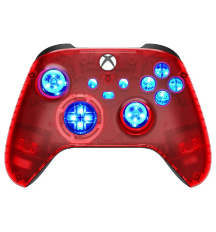 Clear Red Silent Modz LED Controller Trigger Stop Grips for Xbox Series XS One