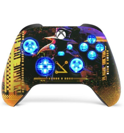 Cyber Plague Punk Silent Modz LED Controller Trigger Stop Grips for Xbox Series