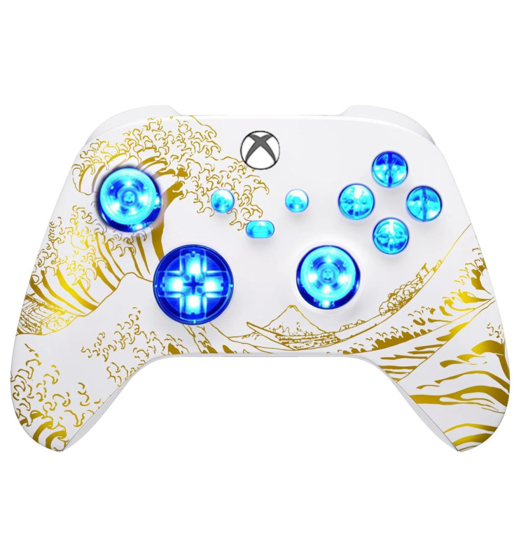 Golden Wave Silent Modz LED Controller Trigger Stop Grips for Xbox Series XS One