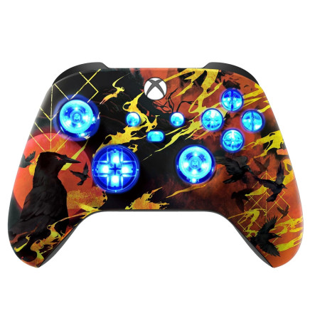 Blood Moon Silent Modz LED Controller Trigger Stop Grips for Xbox Series XS One