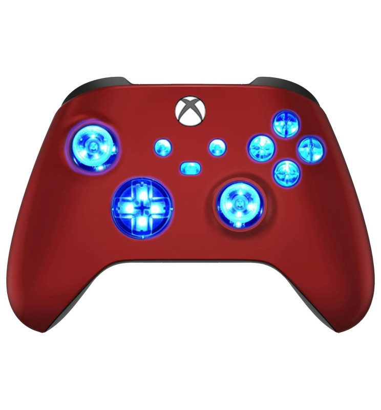 Vampire Red Silent Modz LED Controller Trigger Stop Grips for Xbox Series XS One