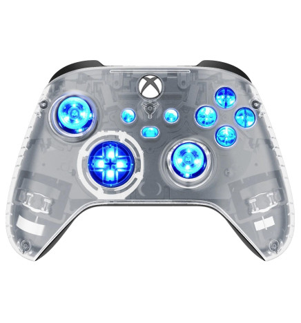 Clear Silent Modz LED Controller Trigger Stop Pro Grips for Xbox Series XS One