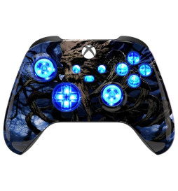 Tree Skull Glow Silent Modz LED Controller Trigger Stop Pro Grips for Xbox
