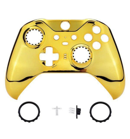 Chrome Gold Front Shell Faceplate Case Custom for Xbox Elite Series 2 Controller