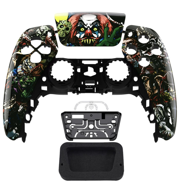 Scary Party Glossy Front Shell Faceplate Case for PS5 PlayStation 5 Controller