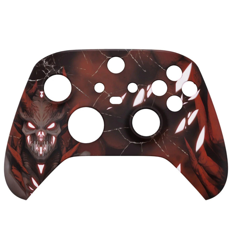 Demon Glow Soft Touch Faceplate Shell Case For Xbox Series X/S Controller