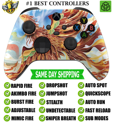 Fire Phoenix Silent Modz Rapid Fire Modded Controller for Xbox Series X/S One PC